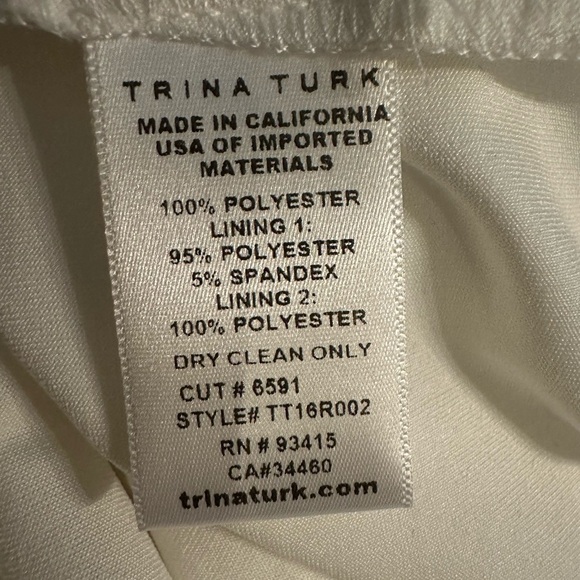 Trina Turk hoku embroidery lace off shoulder mini dress size M - Picture 13 of 13